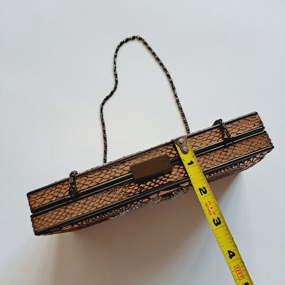 Women Snake Bag Purse Evening Clutch on a Chain - Picture 6 of 16